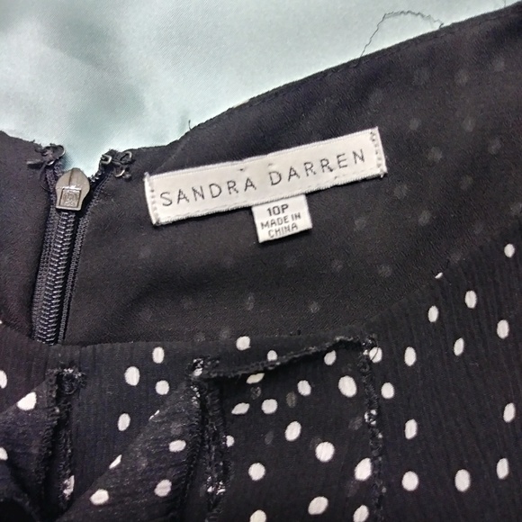 Sandra Darren- Pooka dot Dress 10P - Picture 2 of 4